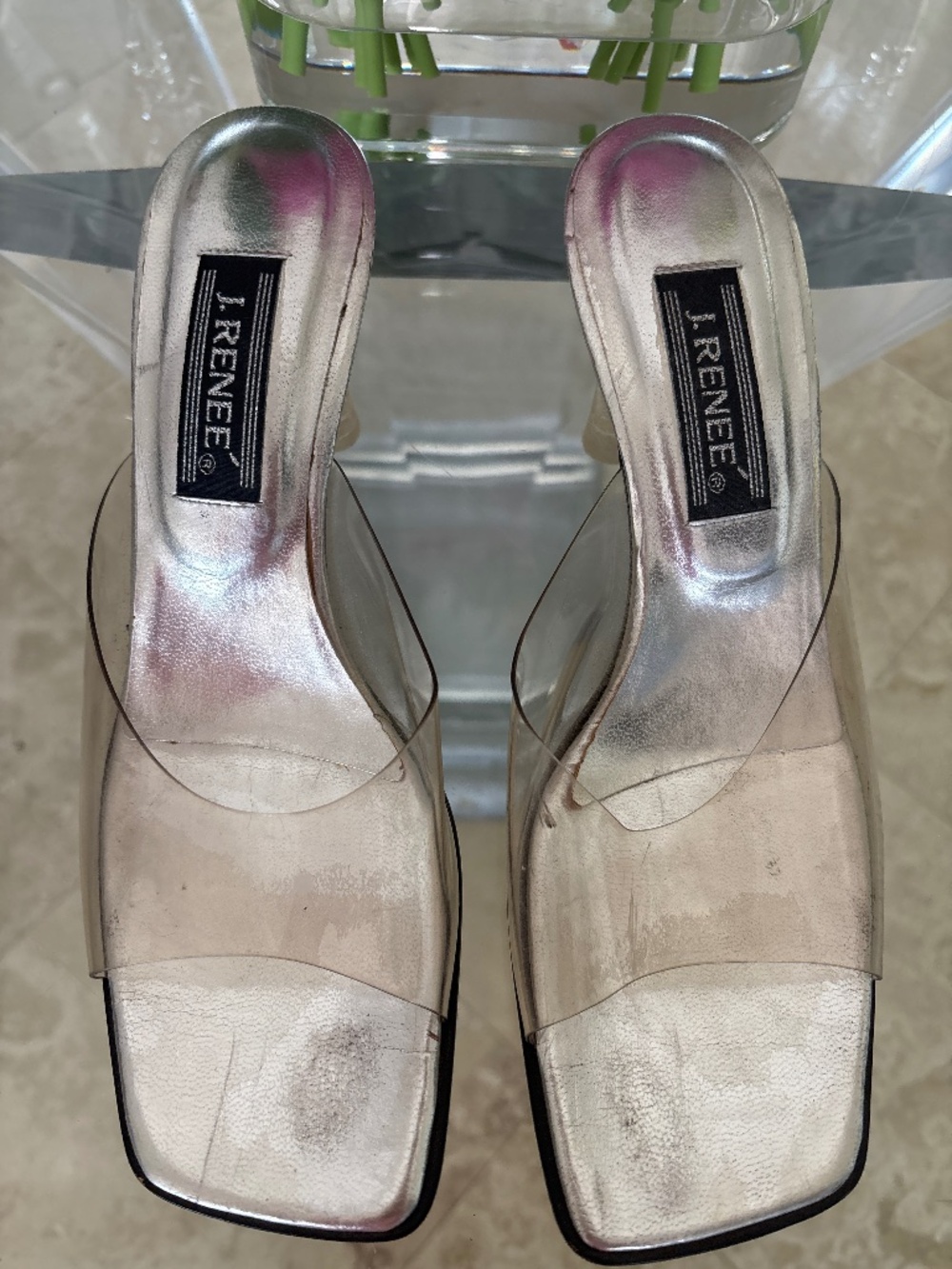 J Renee Lucite shoes